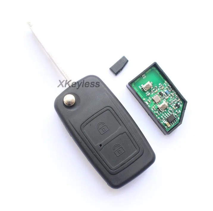 

for Chery Beat, Riich X1, M1 car fob flip remote key control 433mhz with ID46 chip