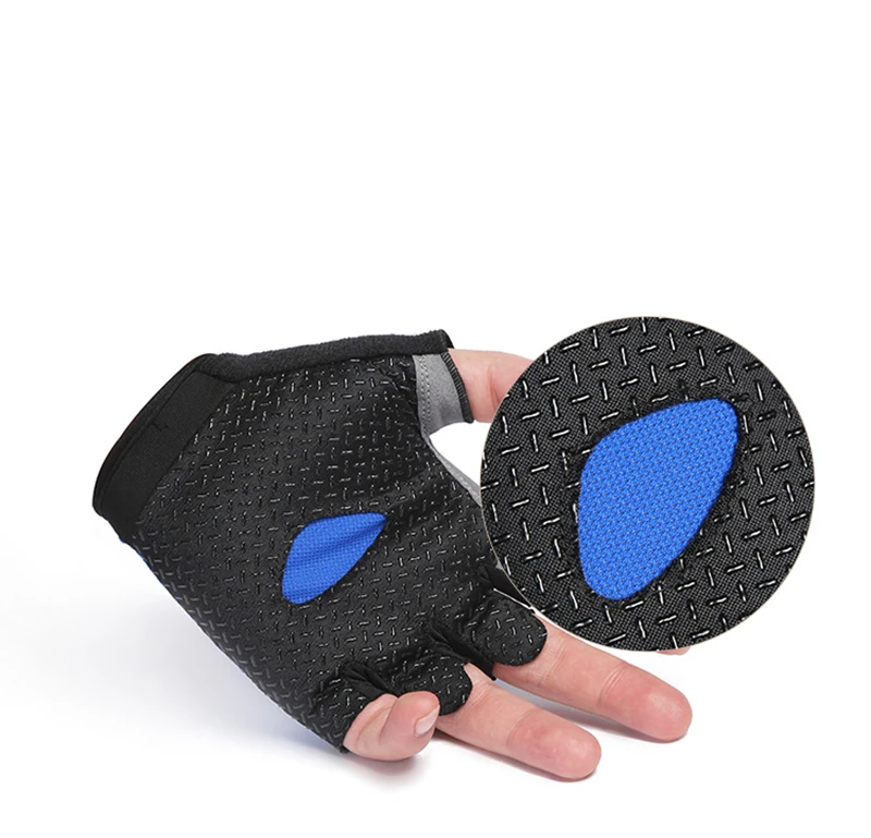 Summer menwomen fitness gloves gym weightlifting cycling yoga bodybuilding training thin breathable non-slip half finger gloves (20)