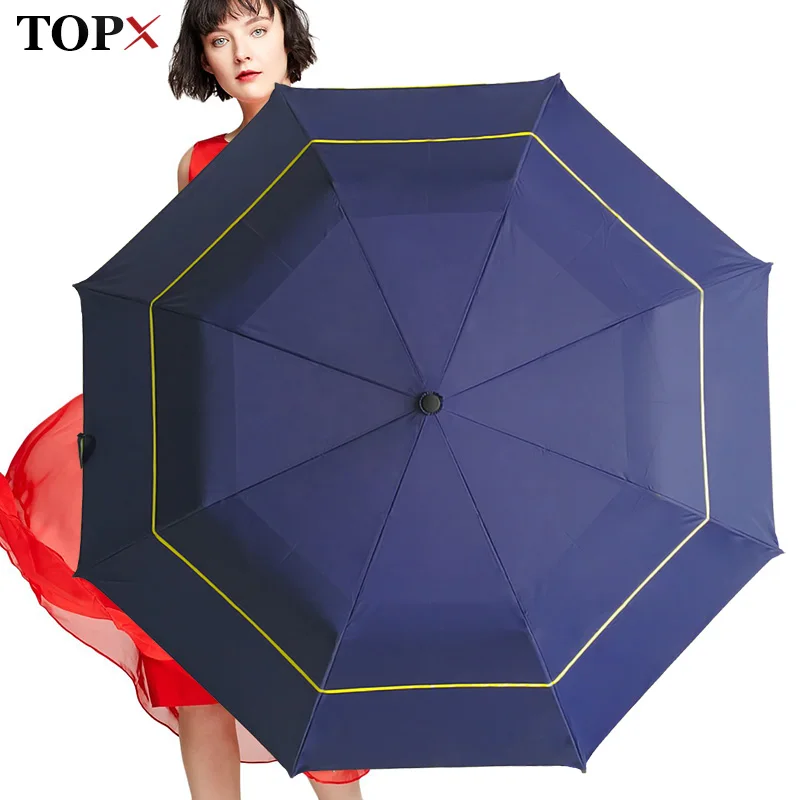 

120cm Big Top Quality Umbrella Men Rain Woman Windproof Large Paraguas Male Women Sun 2Fold Big Umbrella Outdoor Parapluie