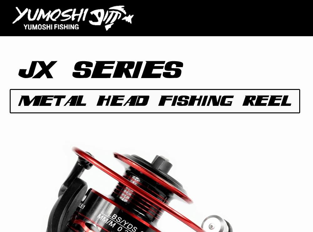 Carretel de Pesca Bobina de Metal Rolamento de Esferas Barco de Pesca 12 Yumoshi New Spinning Jx1000 7000 Série 5.5: 1 Molinete Rocha Roda Carretel 2 Esporte e Lazer