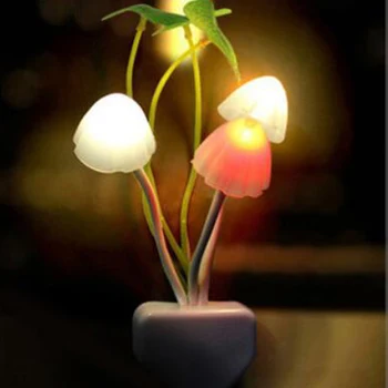 

Led Mushroom Sensor Night Light Decorative Lamp Led Night Light For Children Wall Socket Bedside Lamp Led Night Lamp for Baby