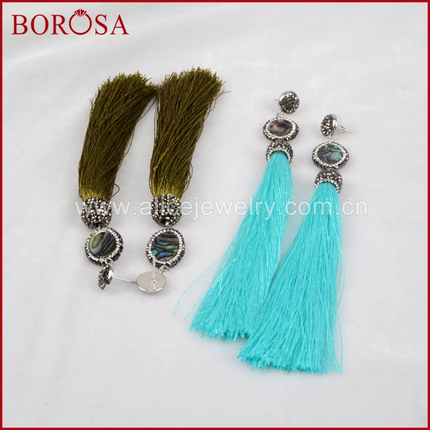 Серьги-подвески BOROSA в богемном стиле 4 пары | Украшения и аксессуары
