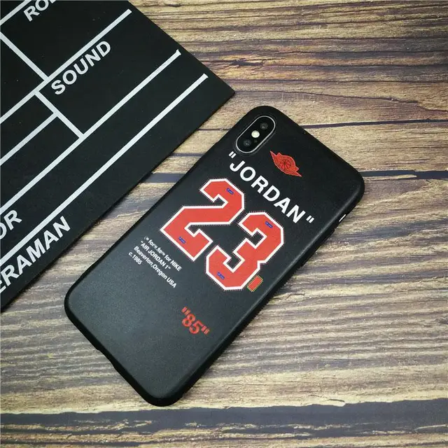 Sports classic jordan soft phone case cover for iphone X XS MAX XR 10 8