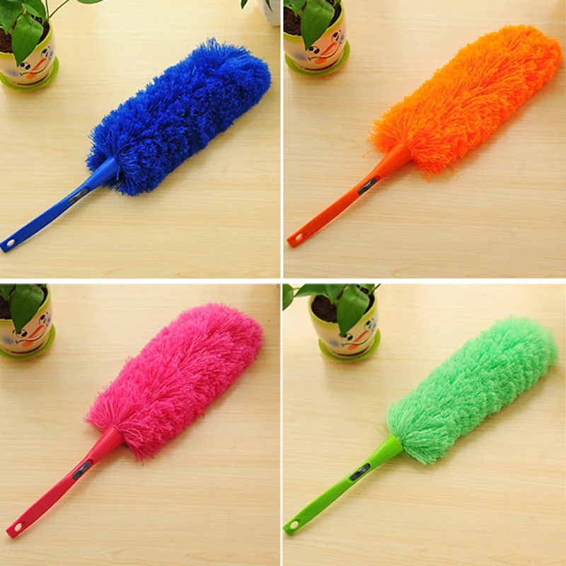 New Soft Microfiber Cleaning Duster Dust Cleaner Handle Feather Static