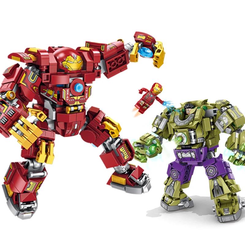 

Marvel Avengers 4 Infinity War End Game Iron Man Thanos Hulk Blocks Toys Compatible With Legoingly Space Figures Super Heroes