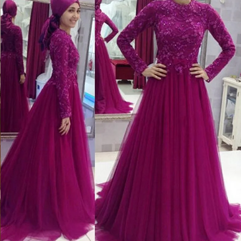 gown dress full sleeves