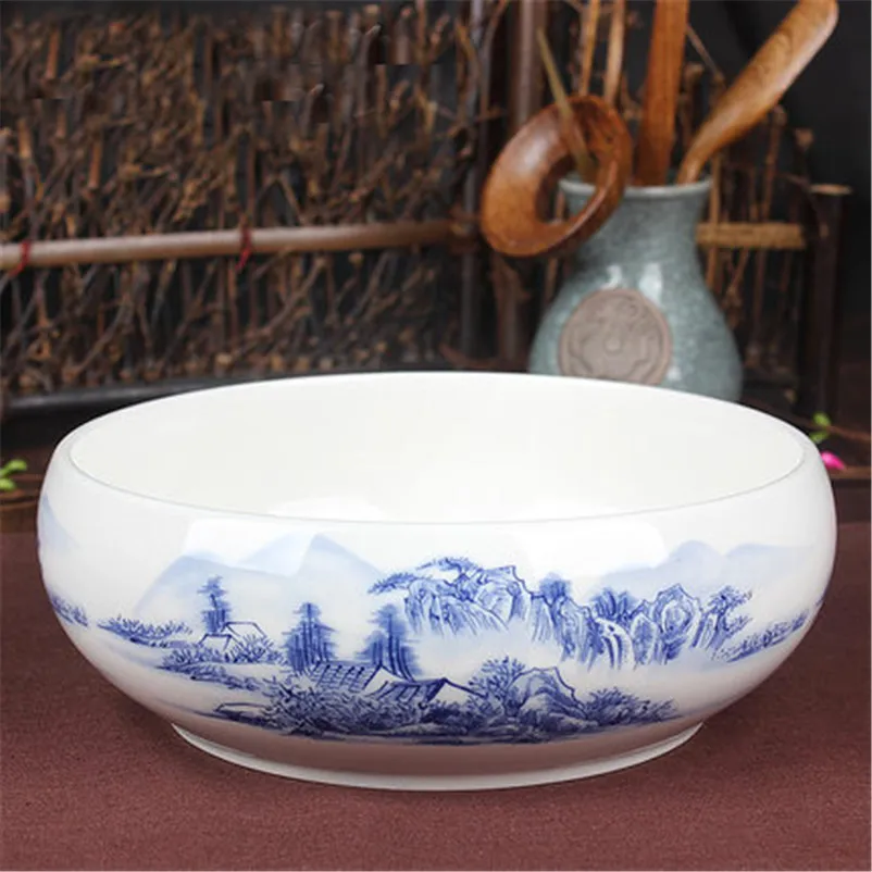 Large bowls for chinese tea wash ceramic tea set accessories water wash