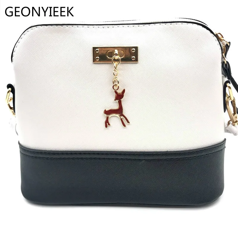 

2019 Hot Women's Handbags Leather Fashion Small Shell Bag With Deer Toy Women Shoulder Bag Casual Crossbody Bag