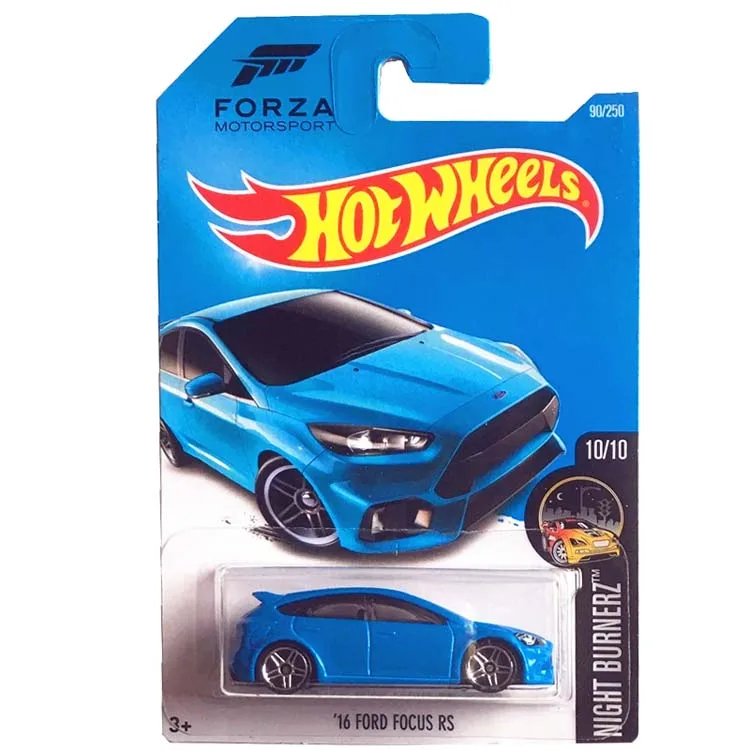 2016 горячие колеса 1: 64 автомобиль 16 Ford Focus RS Коллекционная серия металлические Литые автомобили коллекция детская Игрушечная машина для