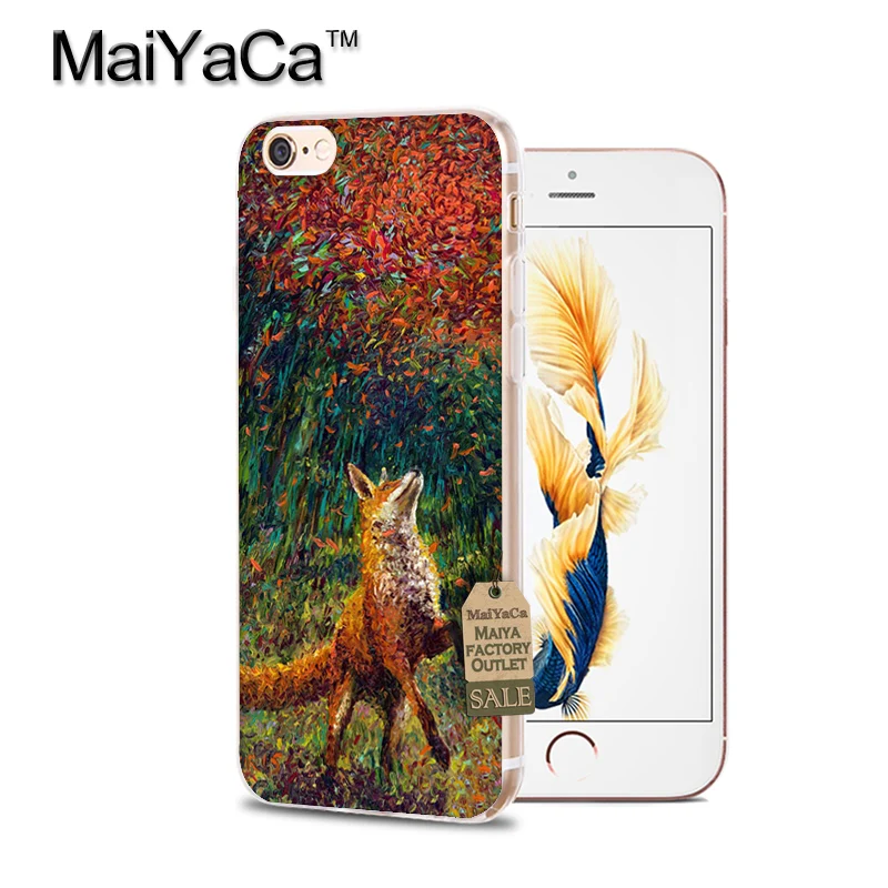 Чехол MaiYaCa для iphone 7 6 X, милый чехол с лисой на осень, Лесной чехол для телефона iphone 11 Pro Max XS XR 6 6s 7 7plus