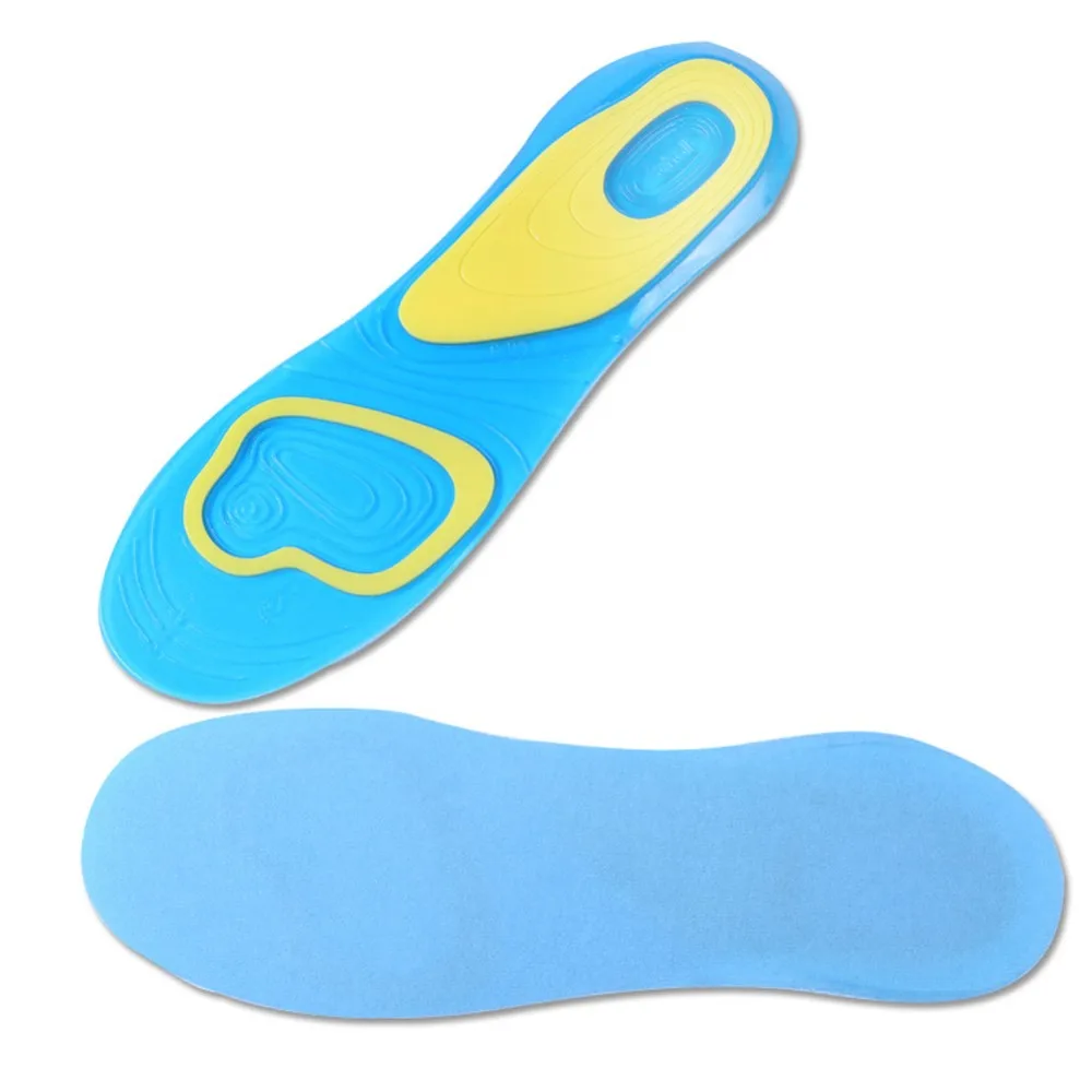 New Arrival 1 Pair Orthotic Arch Support Massaging Silicone Anti-Slip Gel Soft Sport Insole Pad Foot Care For Man Women Size SL-8
