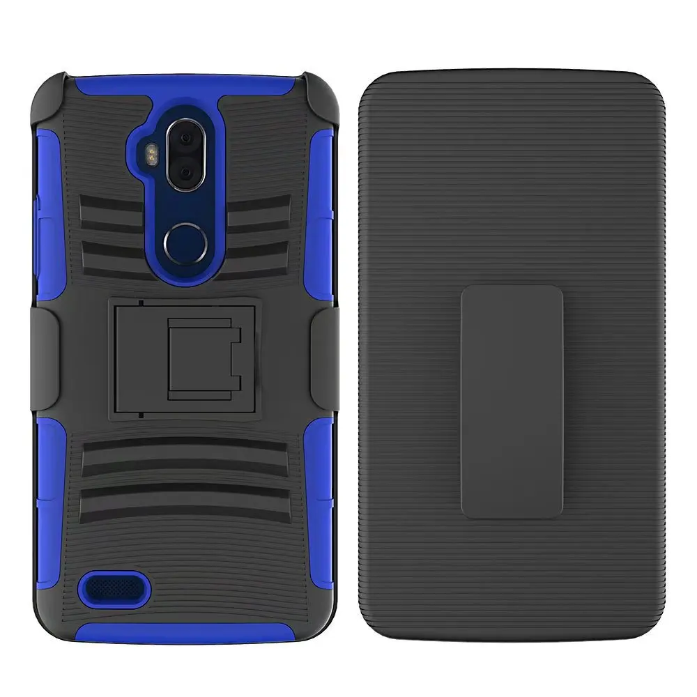 Новинка для zte Z986U/Blade Max 3 6," чехол Гибридный сверхмощный 3 в 1 военный Камуфляжный жесткий противоударный чехол с зажимом для ремня чехол-подставка