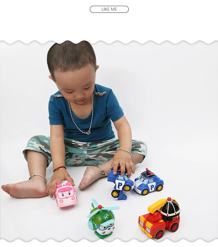 6 шт./лот Robocar Poli Корея аниме Acion фигурка робот автомобиль трансформация поли игрушки для детей лучший подарок