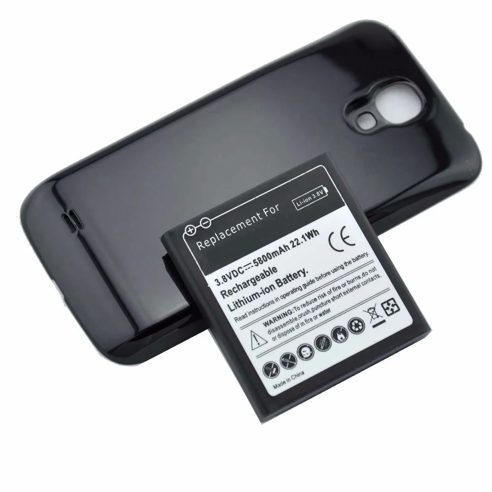 1x5800 мач B600BC Расширенный аккумулятор + задняя крышка для Samsung Galaxy S4 SIV i9500 L720 R970 M919