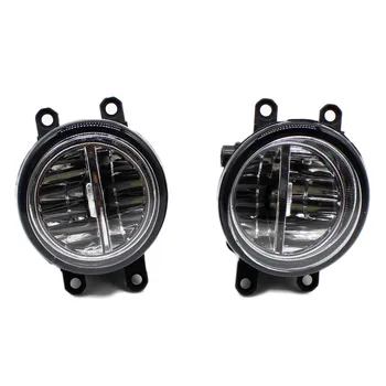 

2pcs Car Styling Round Front Bumper LED Fog Lights DRL Daytime Running Driving fog lamps For Toyota Yaris 2006-2013