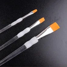 3 шт./лот, нейлоновые прозрачные стержневые кисти для рисования, разные размеры, акварельные кисти для рисования, ручки для студентов, школьные товары для рукоделия