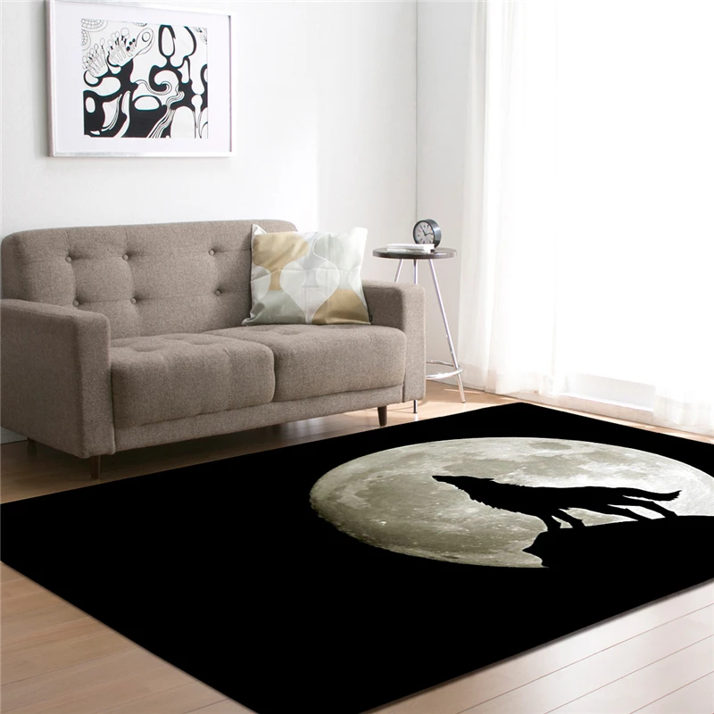

3D Wolf Printed Carpets for Living Room Bedding Room Hallway Large Rectangle Area Yoga Mats Modern Outdoor Floor Rugs Home Decor