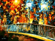 2017 Nuevo En la Lona Única Para El Hogar Arte de La Pared Foto puente by números sin marco pintura al óleo de diy dibujo kits pintura