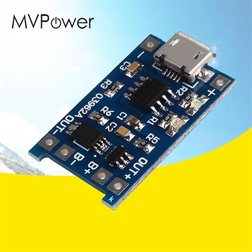 MVpower 5V 1A 24V Micro USB 18650 литий ионный аккумулятор защитная плата для зарядки модуль