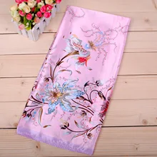 Женский шарф, роскошный бренд, атласный, большой, квадратный, с цепочкой, хиджаб, Шелковый, атласный, шаль, шарфы, платок, квадратный платок, шарфы, обертывания, 90x90 см