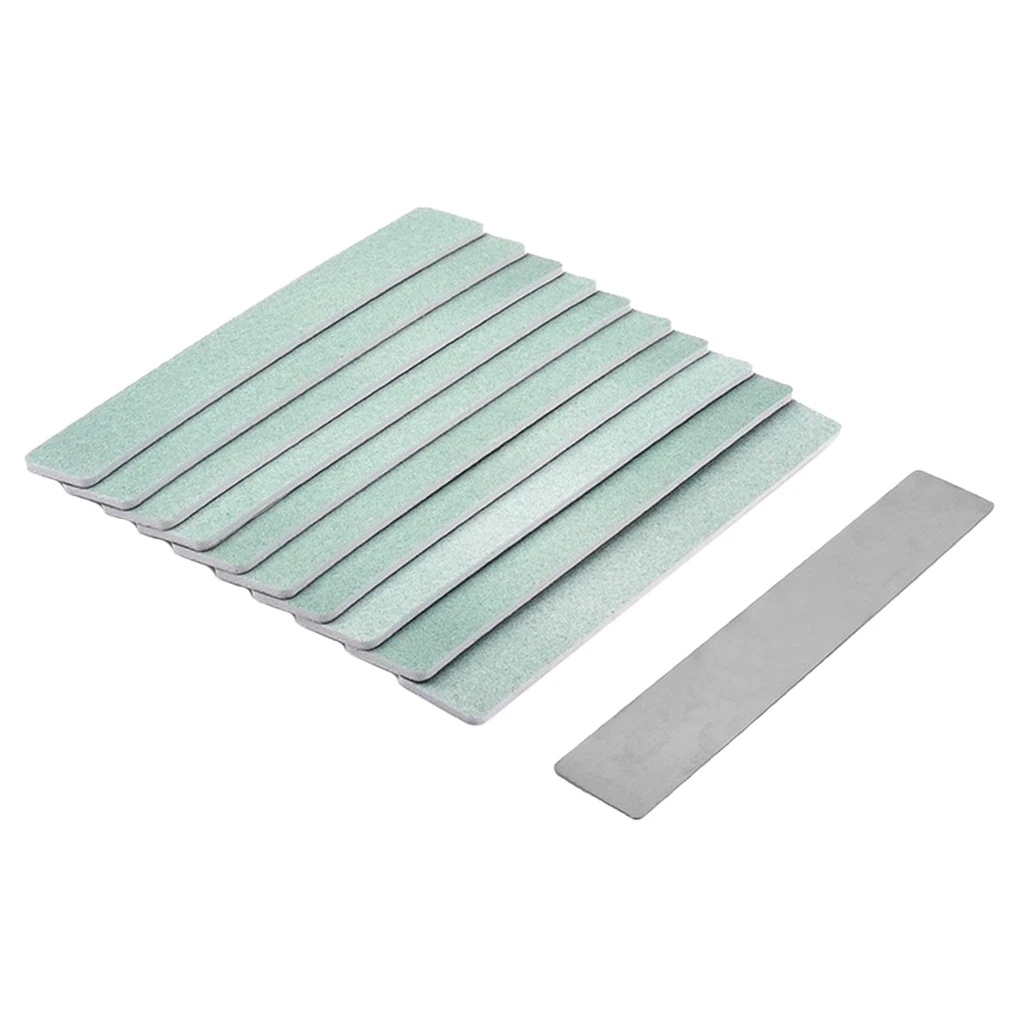 10Pcs Salon Quality Nail Files Set - For Smooth & Shiny Nails - For Professional Manicure Pedicure Use or Home Nail Art DIY