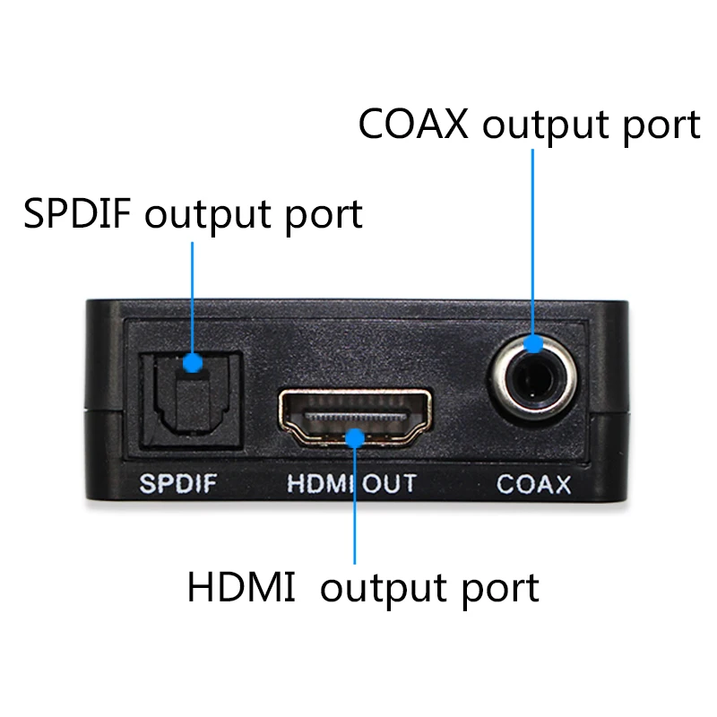Wiistar мини HDMI аудио сплиттер 50% скидка R/L Spdif аудио с 2,1/5.1ch HDMI аудио экстрактор