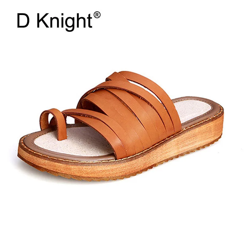 

2017 Women Platform Flip Flops Ladies Casual Summer Wedges Beach Slippers Fashion Straps Gladiator Sandals For Women Size 34-43