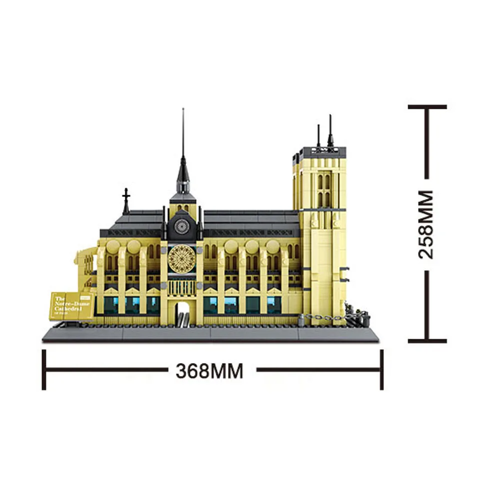 Wange City конструктор совместимый с лего архитектура тадж махал Лондон Париж Город Строительство Моста блоки детей собрать Кирпичи Игрушки - Цвет: 5210 no box