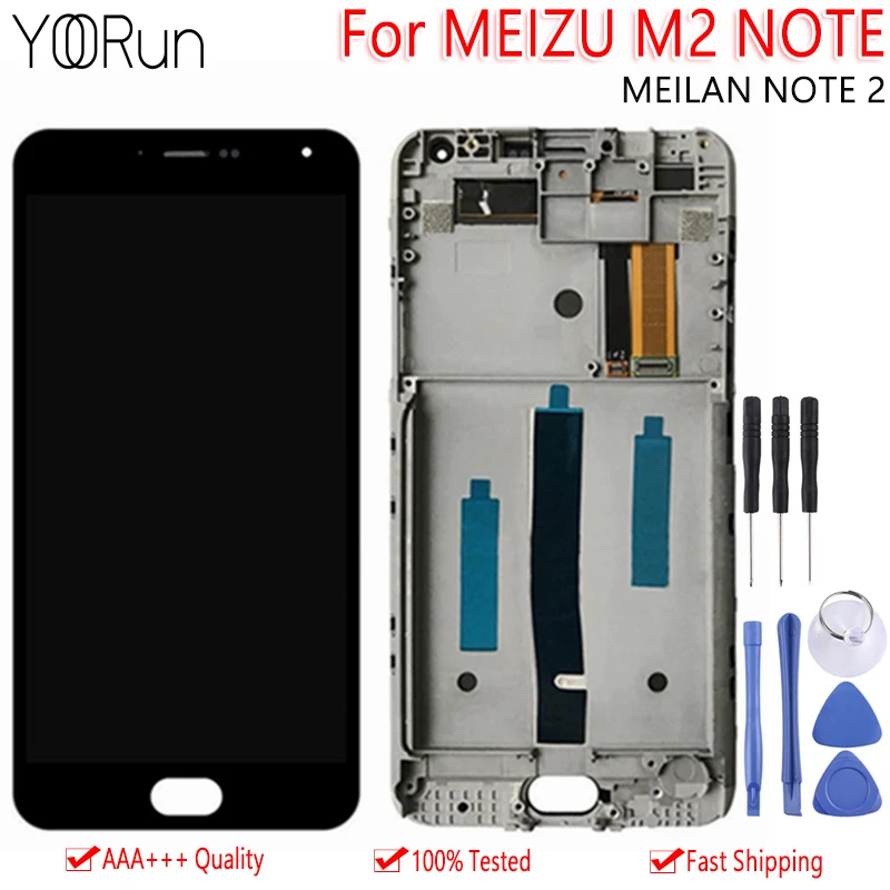

5.5" Original LCD+Frame For MEIZU M2 Note M571 LCD Display Touch Screen Assembly Replacement For MEILAN Note2 Display 1920x1080