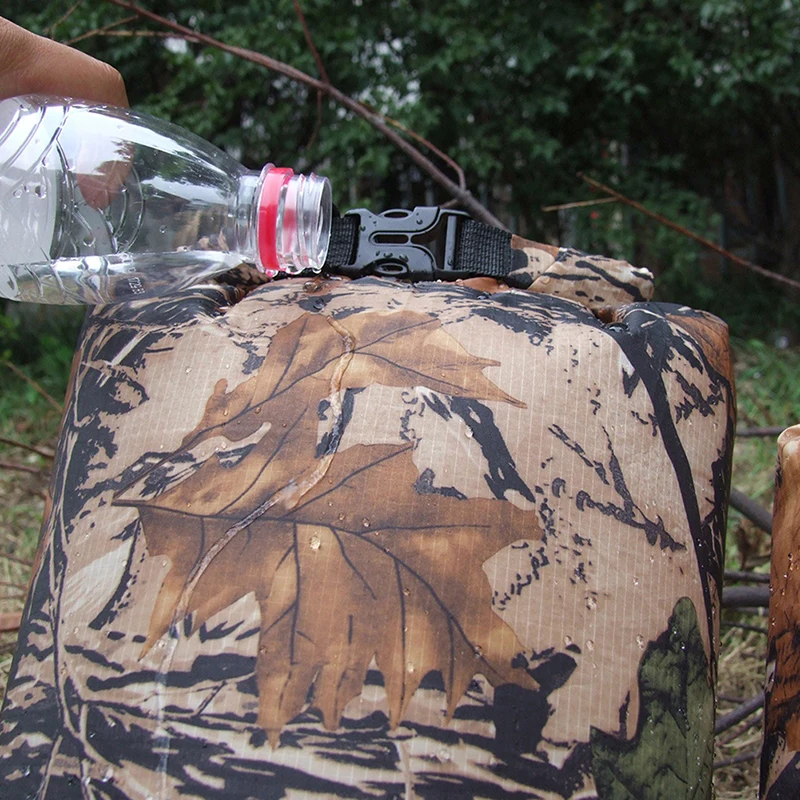 Портативный 8L Камуфляж Водонепроницаемый мешок для хранения сухой мешок для каноэ каяк рафтинг, Турпоход альпинистский поход речной треккинговые сумки