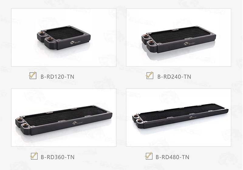 Bykski 28 мм толщиной 120 мм длина медный Однорядный радиатор компьютерный слив воды жидкий радиатор для 12 см вентиляторы B-RD120-TN
