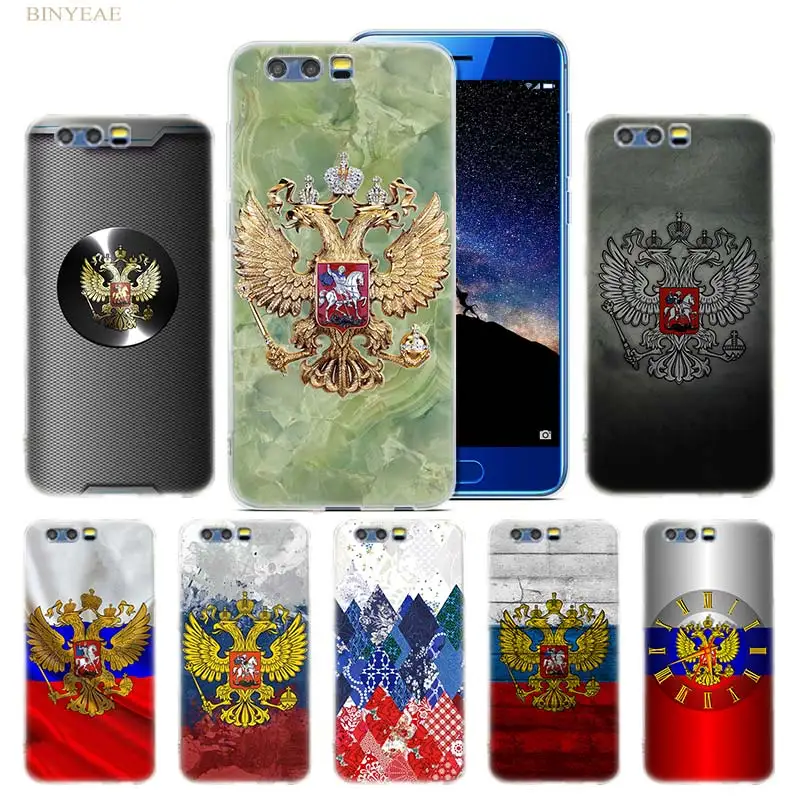 

Hot Russian Flag Case for Huawei Honor 8 9 10 lite 7X 6A 6X 6C Pro Transparent TPU Silicone Coque Cover Phone Shell Fundas Capa