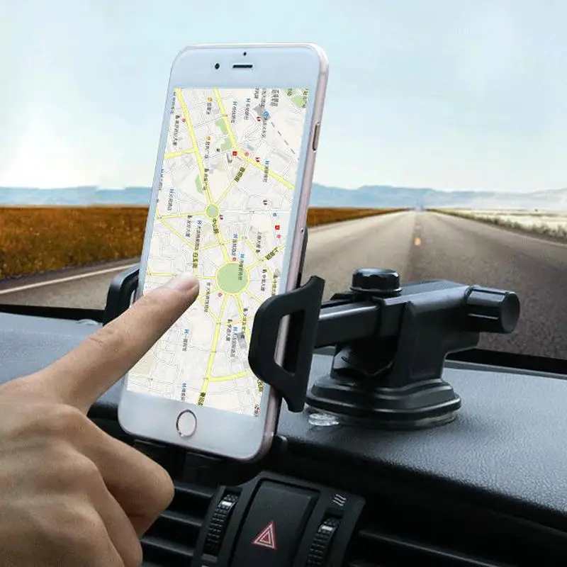 Car multi function mobile phone bracket outlet guide bracket telescopic