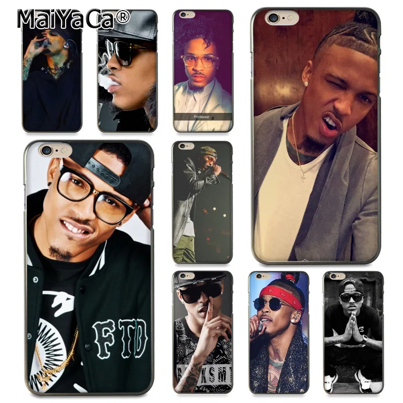 

MaiYaCa For iphone 7 6 X Popular Singer August Alsina Coque Phone Case for Apple iPhone 8 7 6 6S Plus X XS XR SE 5C Cellphones