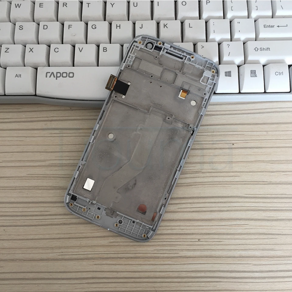 Moto G4 Play LCD Display With Frame white (14)