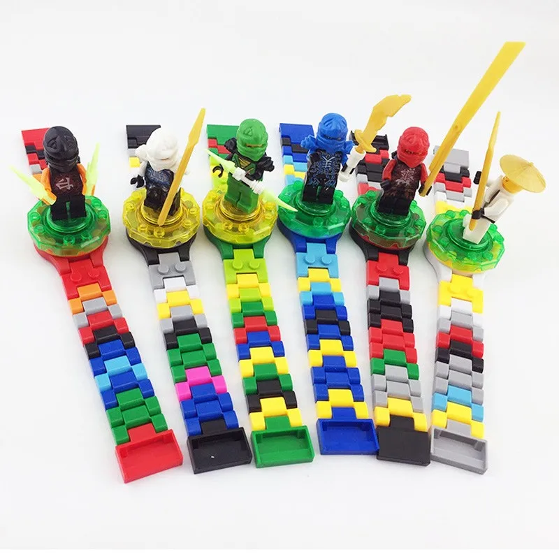Совместимость с LegoINGS Clock LegoINGLY NinjagoINGLY Блоки для кирпичей без коробки Оригинальные