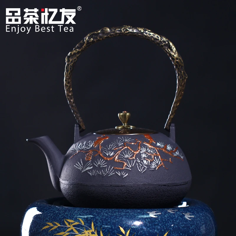 1000ml Cast Iron Teapot, Japanese Pot, Old Iron Kettle, Tetsubin