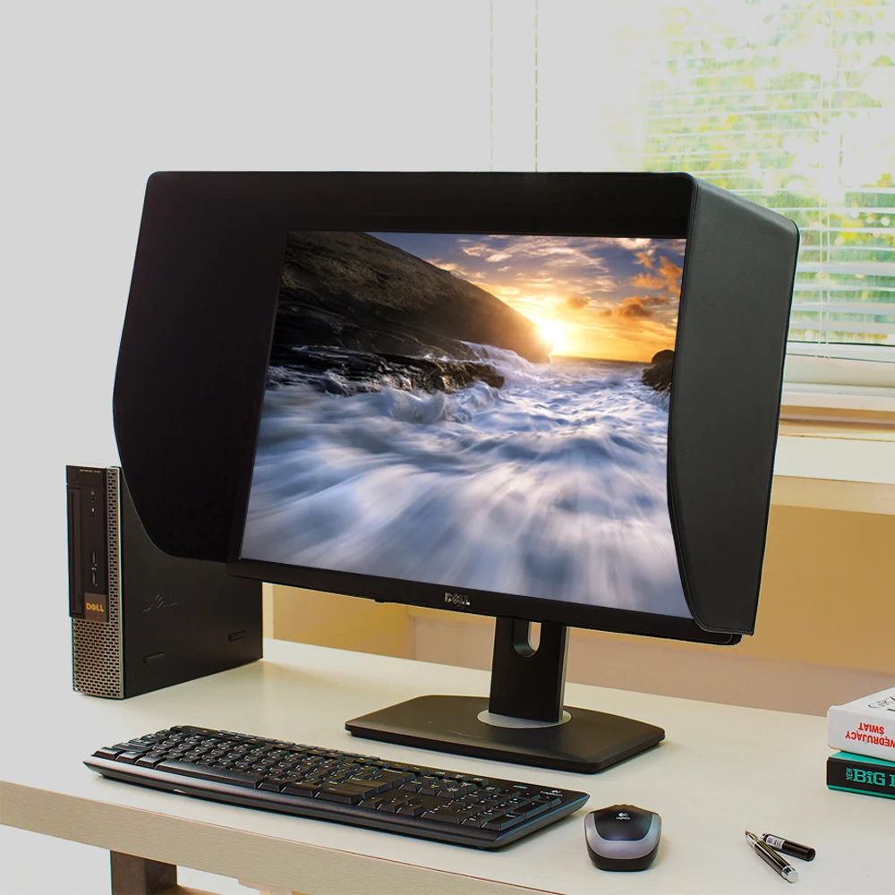 Pára-sol para Dell Ilooker Polegadas 24 Ultr-quadro Magro Lcd Led Monitor Capa hp Eizo Viewsonic Philips Samsung 23e 23 & - Imagem 4