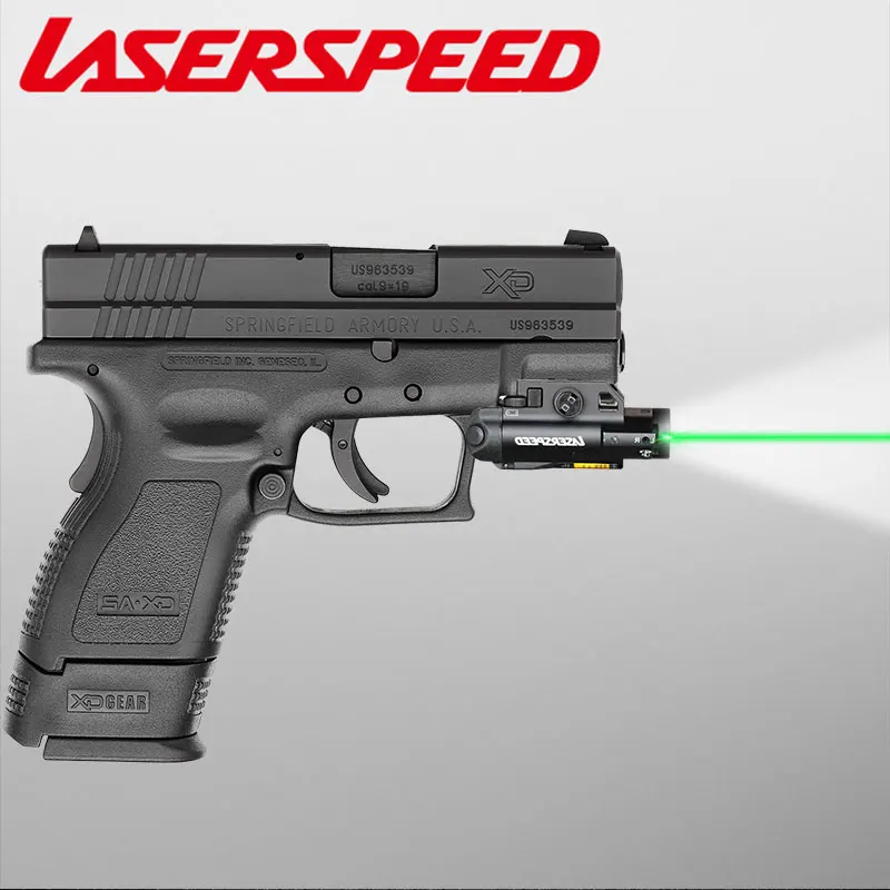 Compacto Laser Combinação Pistola Verde Infravermelho Vermelho Dot Tático Led Arma Lanterna Ls-cl7 Luz