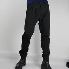 27-42 Горячая Весна мужской характер Модные ботильоны брюки тонкий вниз Слаксы