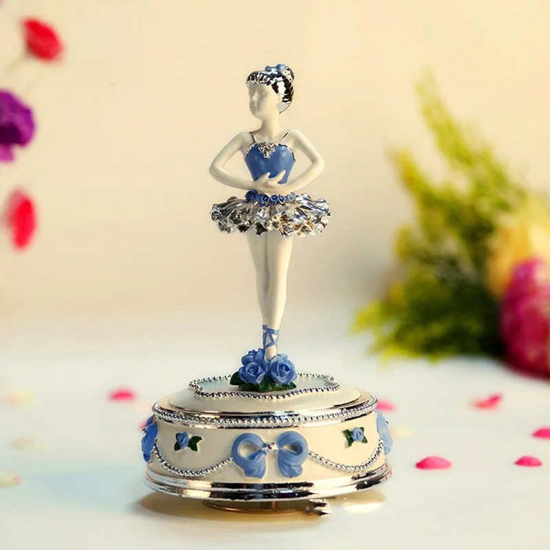 Балета Танцы музыкальная шкатулка для ДЕВУШЕК Женская изящная обувь на плоской подошве с золотым покрытием, высокое качество, подарок балерина вращающихся музыкальная шкатулка