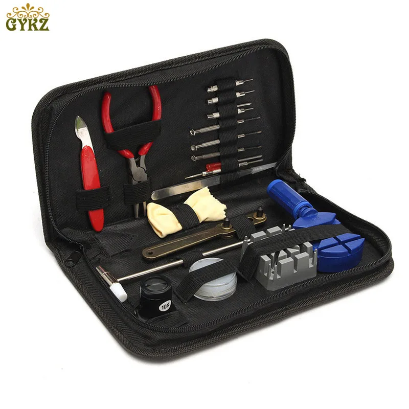 

19PCS Professional Watch Repair Tools Kit Case Remover Opener Holder Screwdriver Tweezer Watch Tools Set Watch Accessories