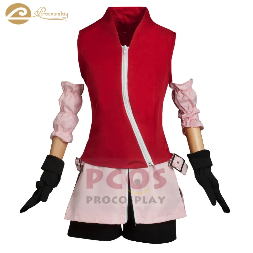

Procosplay Naruto Sakura cosplay child Cosplay Halloween Costume for Kid Little Sakura Shannaro Skirt set mp000132