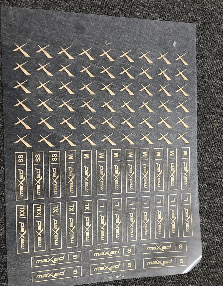 

Custom Clothing Wash Heat Transfer Labels Plastic Washing Size Labels For Clothes Personality Name Logo Customized