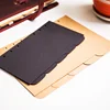 kraft paper Seperator Base Plate For A5 A6 Spiral Rings Notebook 6 hole Loose Leaf Diary Journal diary black yellow ► Photo 3/5