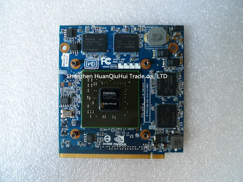  For Acer Aspire 5920G 5920 5520G Laptop VGA Board Graphics Video Card Re nVidia Geforce 8600M GS GT DDR2 512MB Laptop Card 