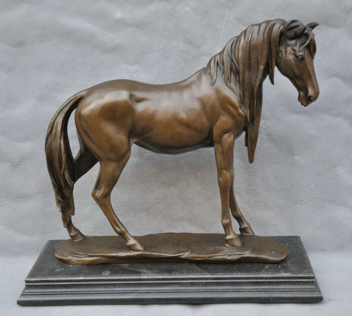 17 "ブロンズ馬彫刻statueオンマーブルbasestatue sculpturestatue horsestatue bases