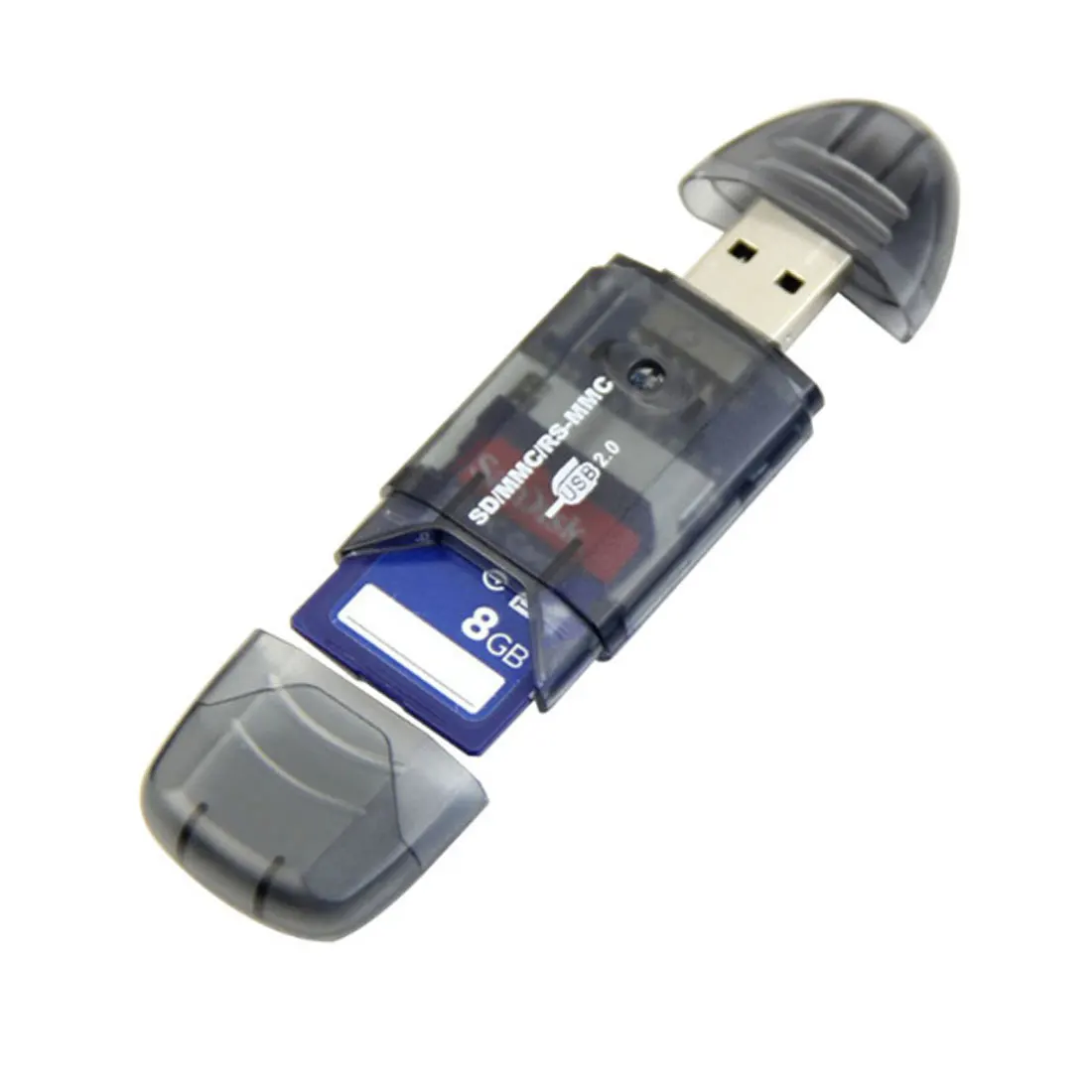 High Quality Portable High Speed USB Memory Card Reader Writer Adapter for MMC SD SDHC Card 2
