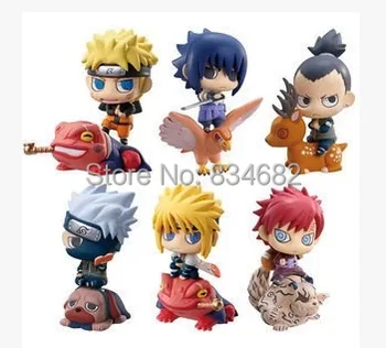 

J.G Chen 6pcs/lot Naruto Mini 6CM Action Figure Naruto Kakashi NaraShikamaru Gaara Sasuke Namikaze Minato PVC Figure Toys Dolls