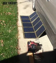 GGX ENERGY 100 Watt Portable Solar Array Solar Panel Charger Kit 12V for House Battery of